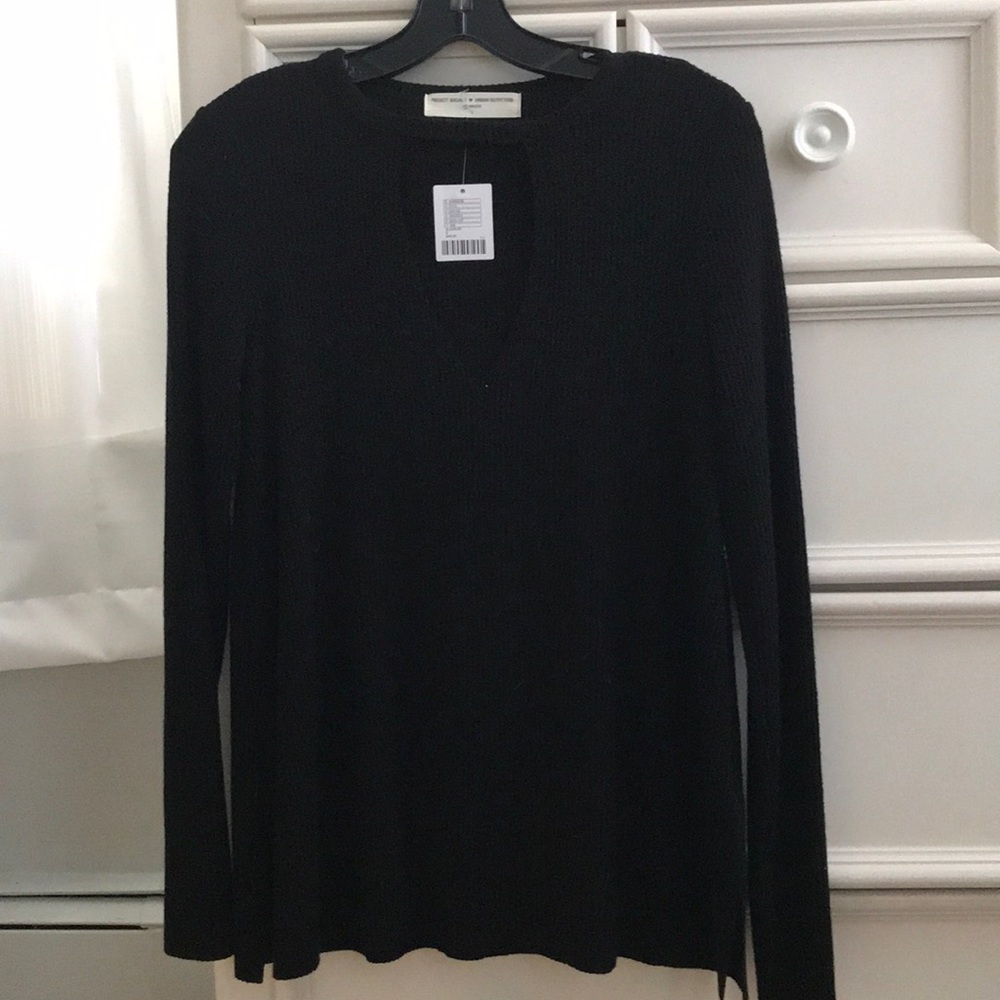 Urban outfitters black v neck shirt